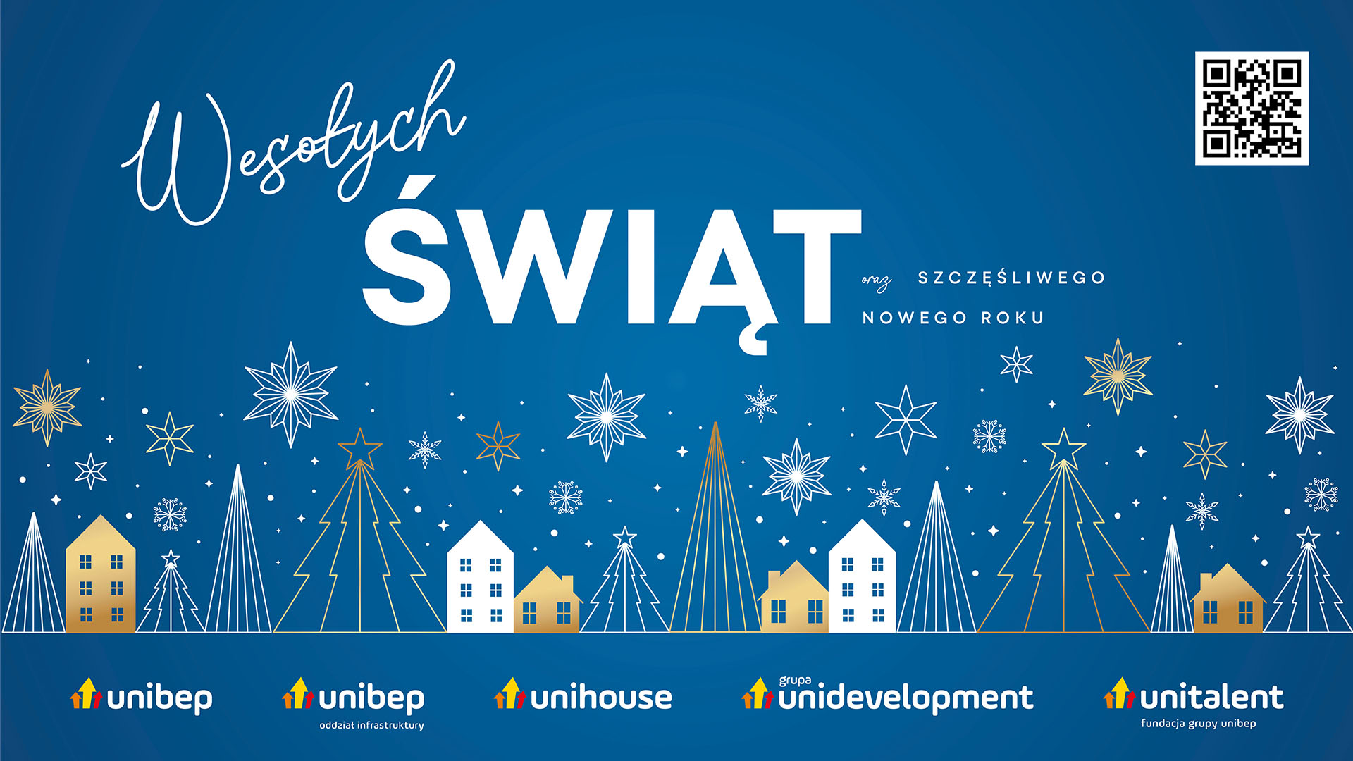 kartka świateczna Grupy Unibep 2025 PL