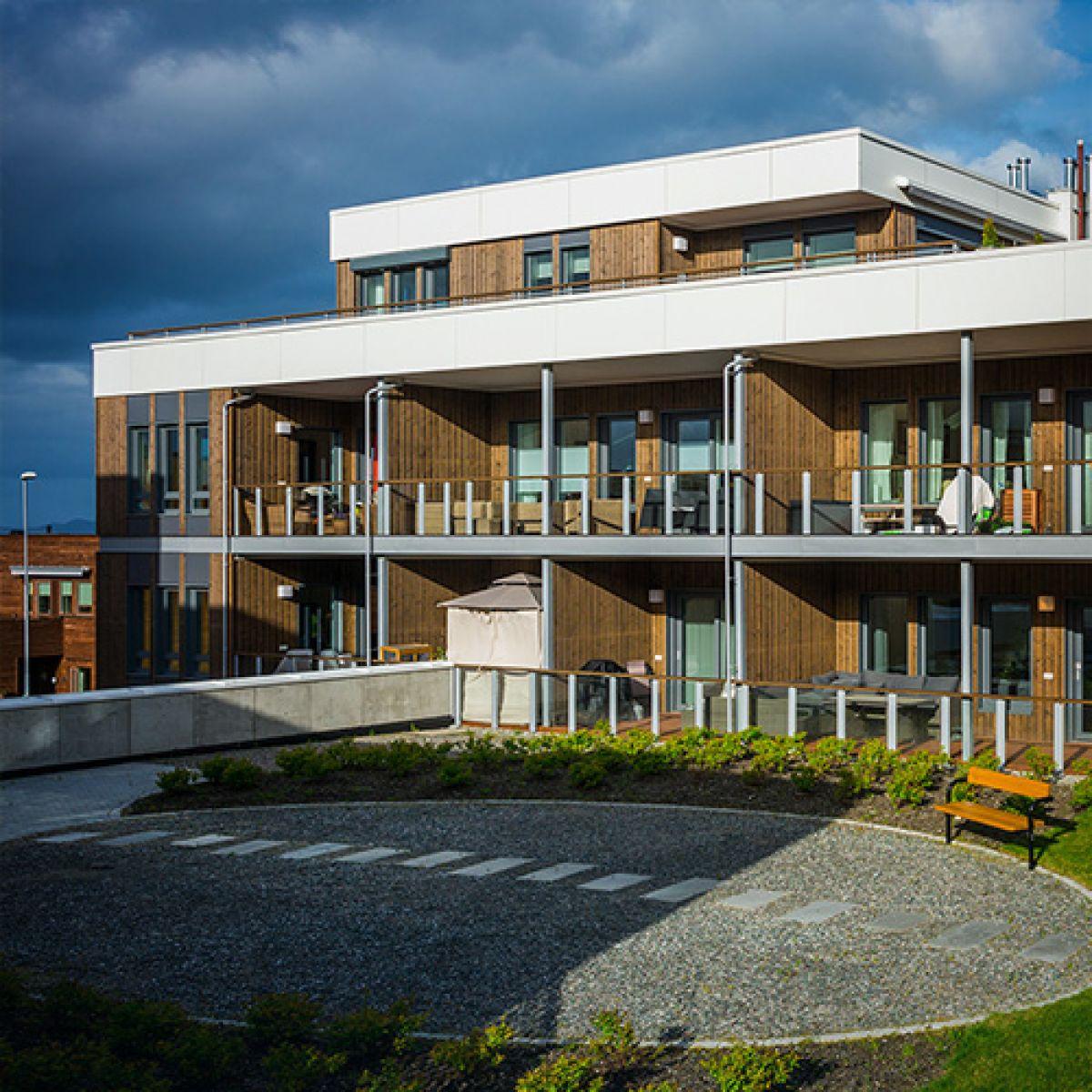 Residential area „Grilstad Park B3” in Trondheim, Norway 