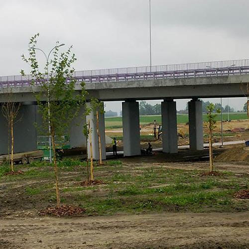 Construction of the A1 motorway at the section